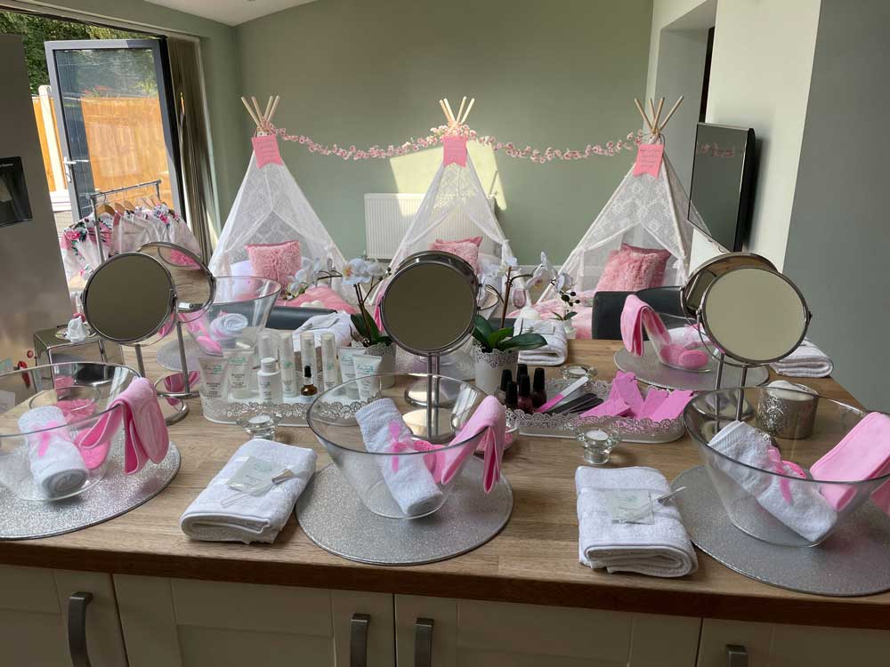 The Beautiful You Theme with Spa Setup | The Pyjama Party Company